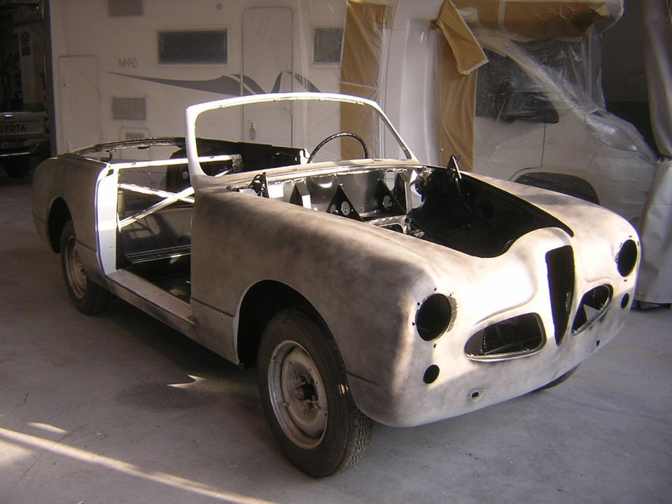 Alfa Romeo 1900 Stabilimenti Farina – the shell in bare metal