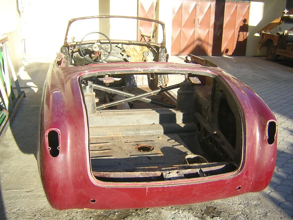Alfa Romeo 1900 Stabilimenti Farina – the rear during dismantling