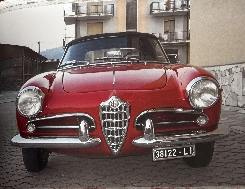 Alfa Romeo Giulietta Spider – il frontale dopo il restauro