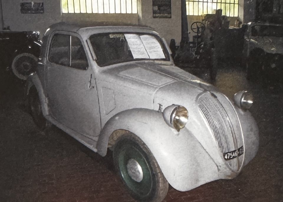 Fiat 500 A Topolino – così è arrivata in officina