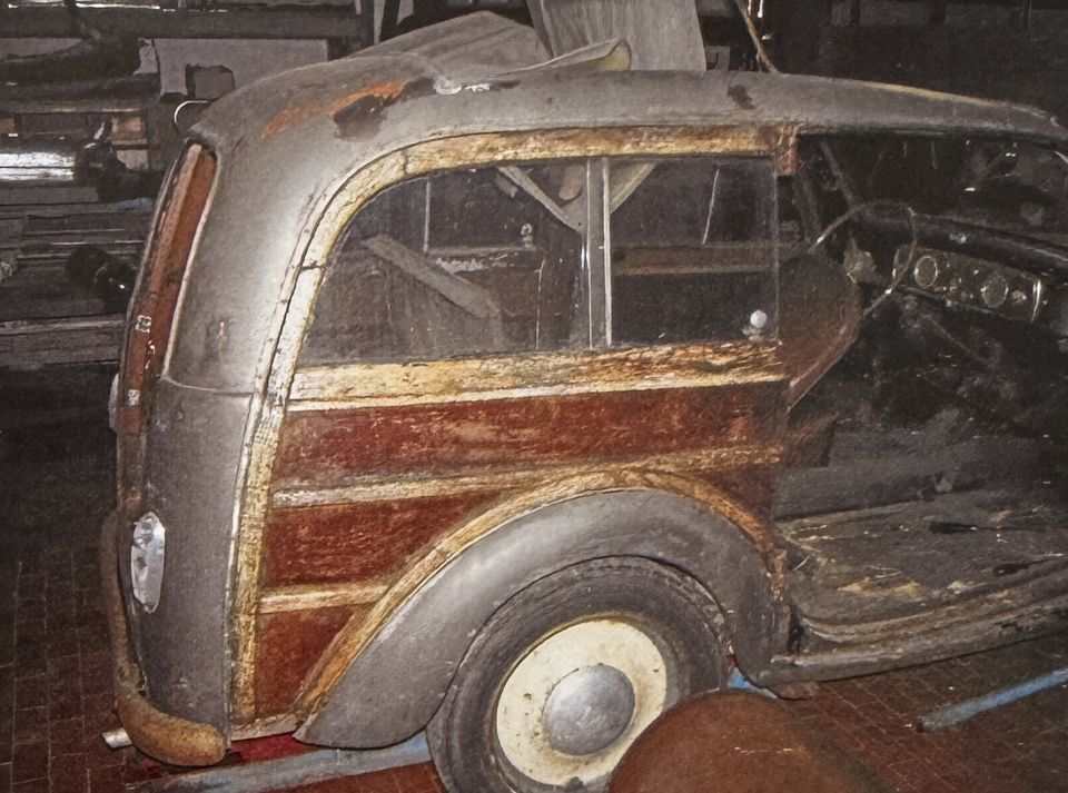 Fiat 500 C Giardiniera – la fiancata originale, scura e consumata