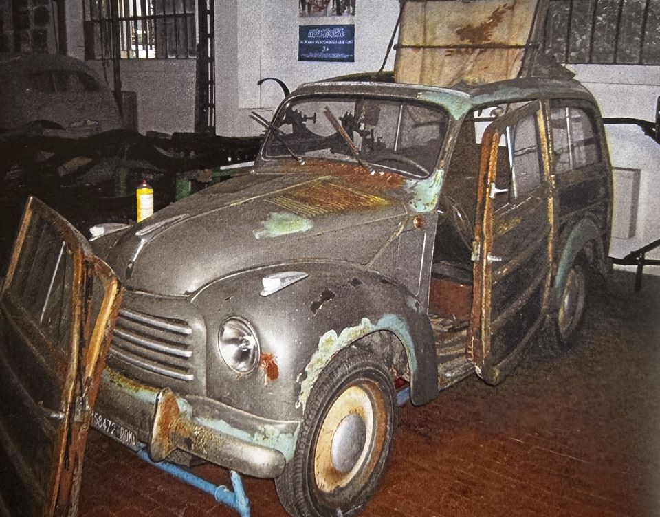 Fiat 500 C Giardiniera – così è arrivata in officina
