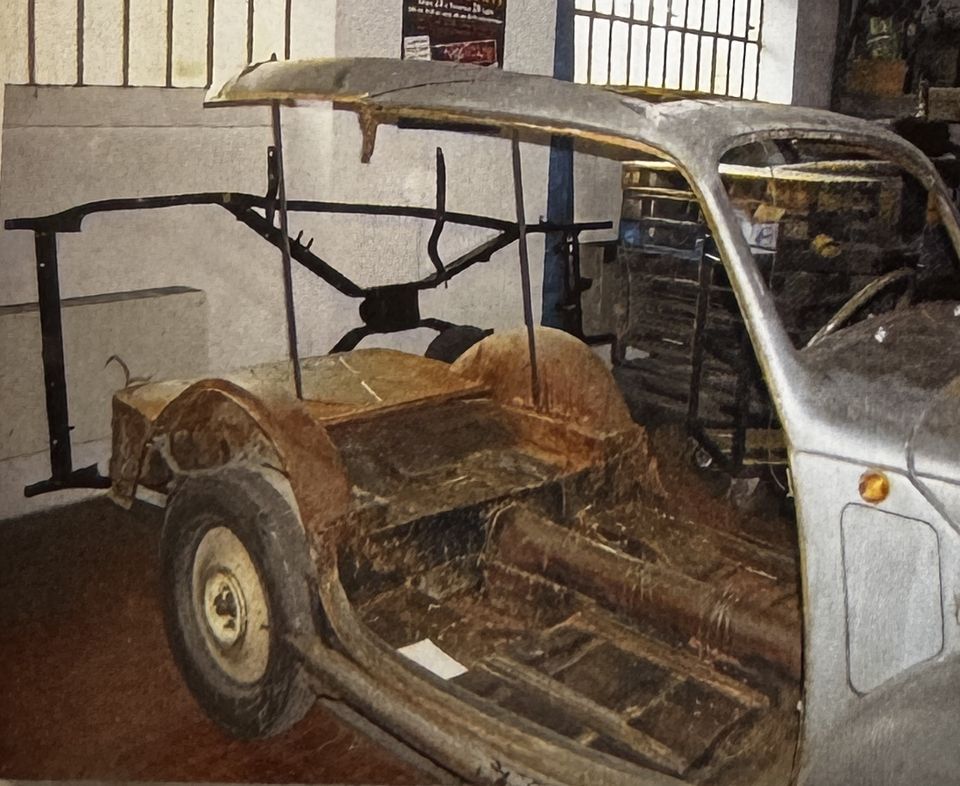 Fiat 500 C Giardiniera – la scocca senza più il legno