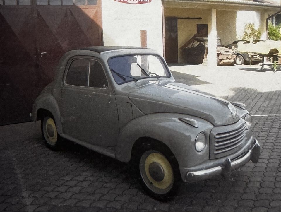 Fiat 500 C Topolino – di tre quarti, con i cerchi color crema