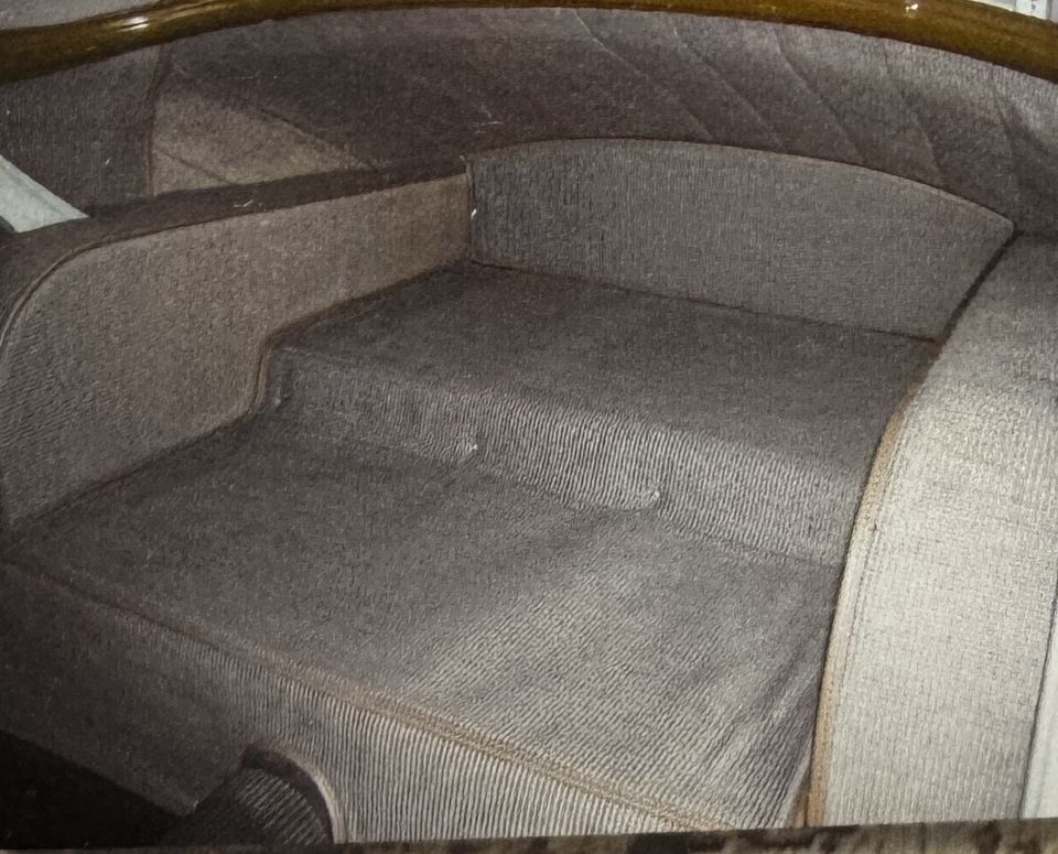 Fiat 500 C Topolino – la panca posteriore rivestita in grigio