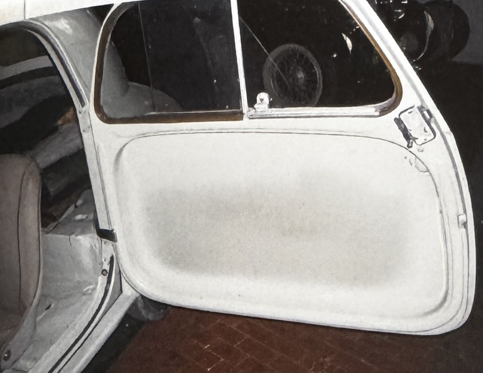 Fiat 500 C Topolino – la portiera prima dei nuovi rivestimenti