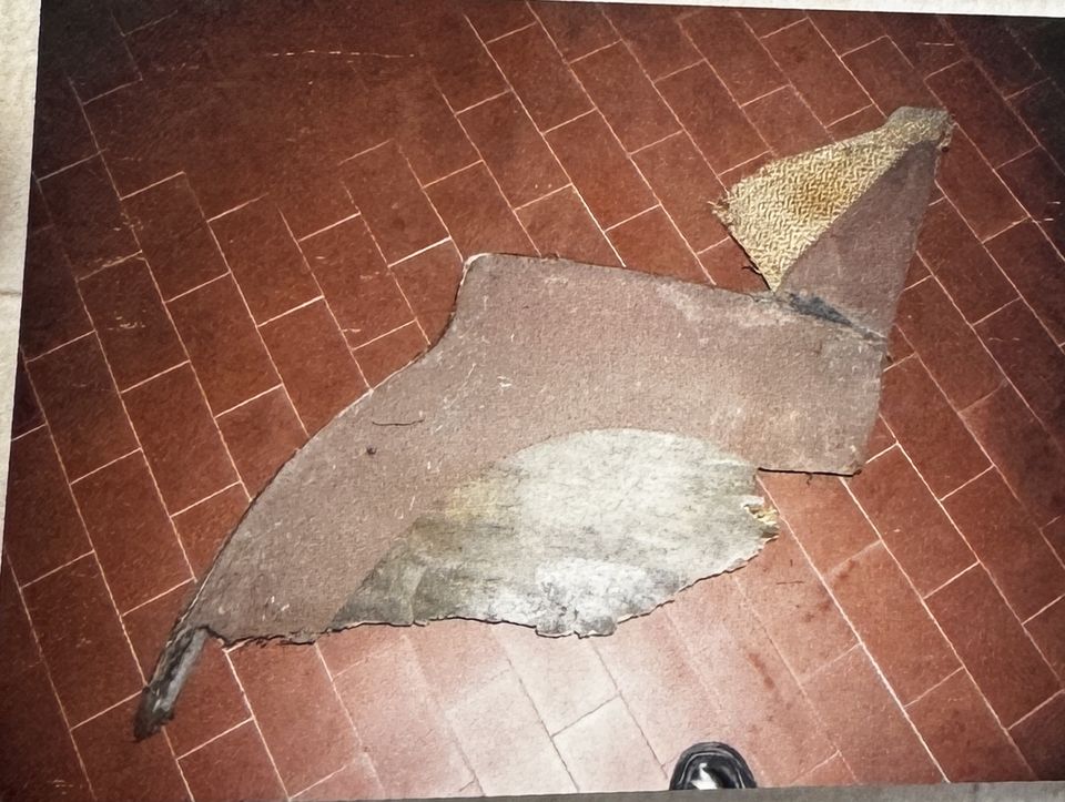 Fiat 508 Balilla 4 marce – il vecchio rivestimento smontato, usato come modello