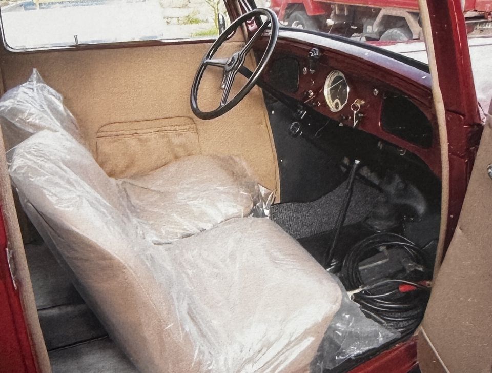 Fiat 508 Balilla 4 marce – i sedili anteriori ancora nel cellophane