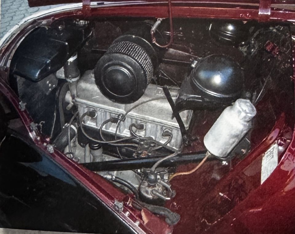 Fiat 508 C Balilla 1100 – le compartiment moteur après la restauration