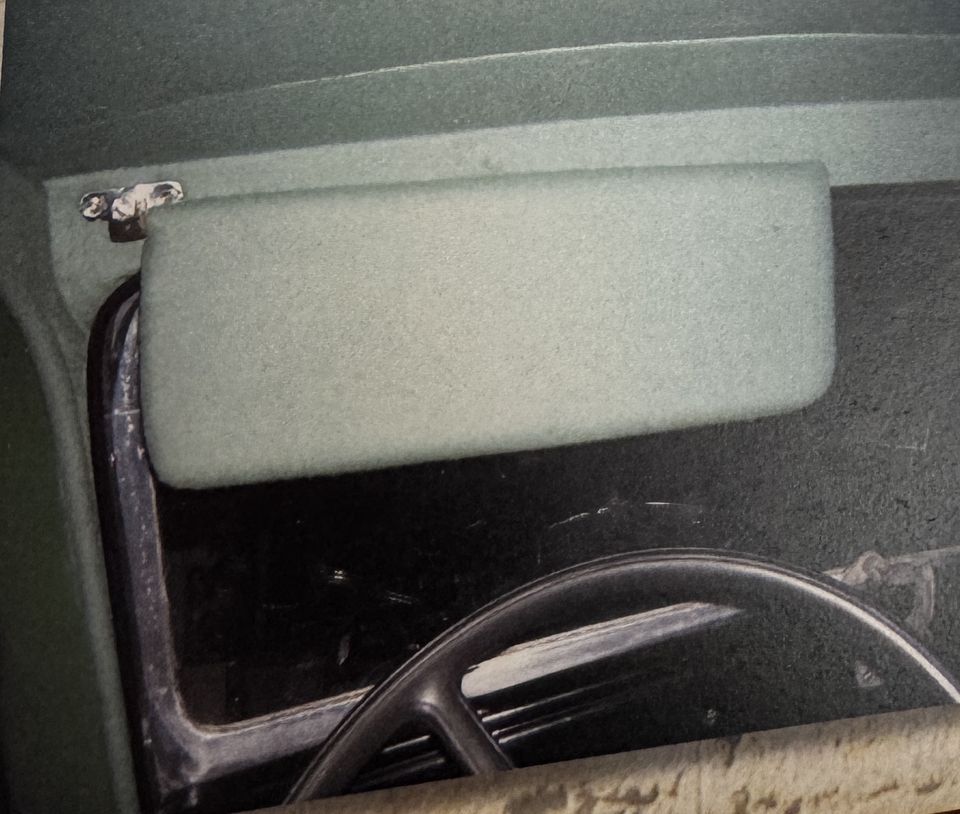 Fiat Balilla francese – l'aletta parasole rivestita in panno