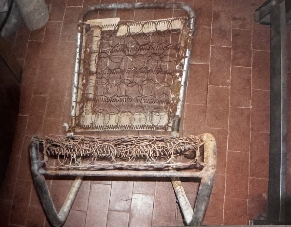Fiat Balilla francese – il telaio del sedile con le vecchie molle