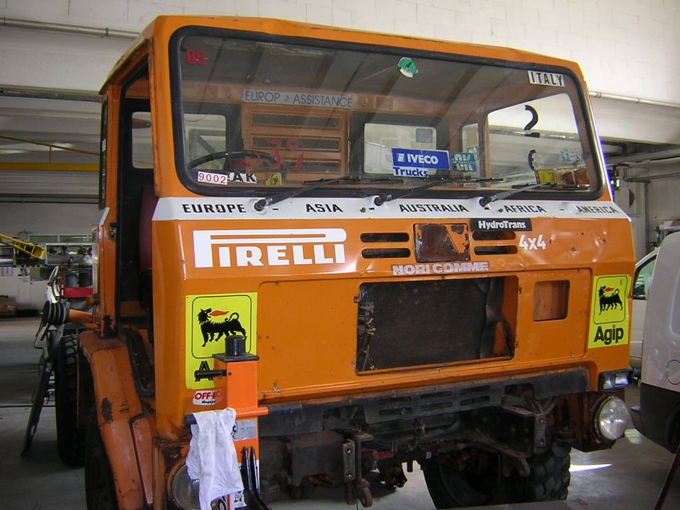 Restored round-the-world Iveco truck