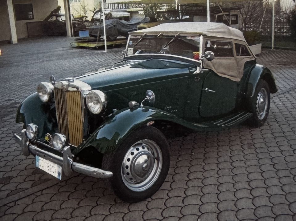 MG TD – die Front mit dem senkrechten Kühlergrill